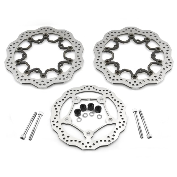 Kit disque de frein Oversize NG BRAKES rond flottant - T-Max 530/560 Radial