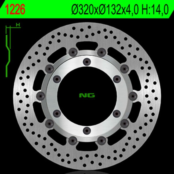 Disque de frein NG BRAKE DISC flottant - 1226