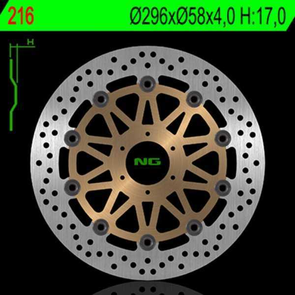 Disque de frein NG BRAKE DISC flottant - 216