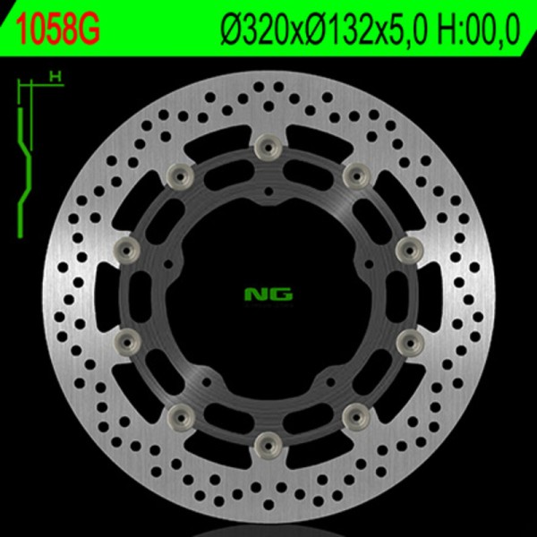 Disque de frein NG BRAKE DISC flottant - 1058G