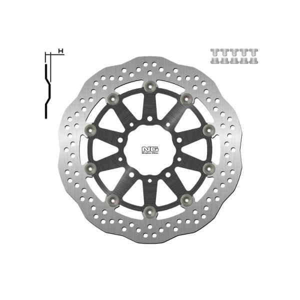 Disque de frein NG BRAKE DISC Pétale Flottant - 1701XG