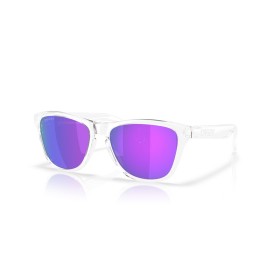 Lunettes de soleil OAKLEY Frogskins S Polished Clear - verres Prizm Violet