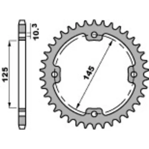 Couronne PBR acier standard 4588 - 520