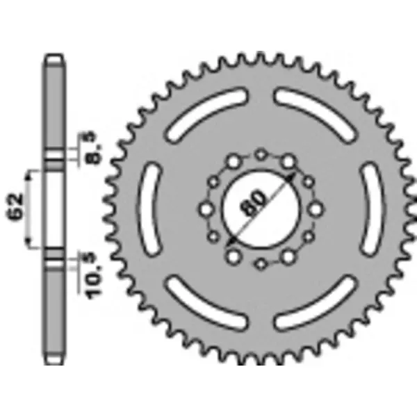 Couronne PBR acier standard 845 - 520