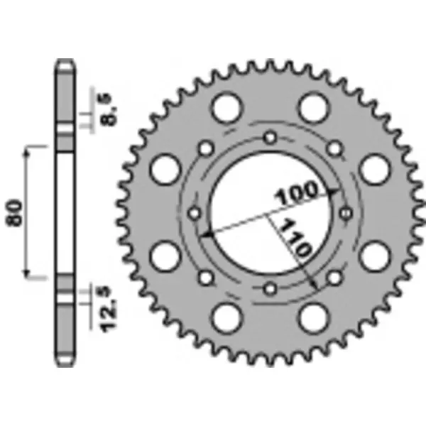 Couronne PBR acier standard 819 - 520
