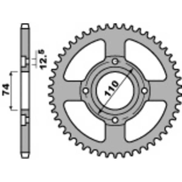 Couronne PBR acier standard 854 - 530