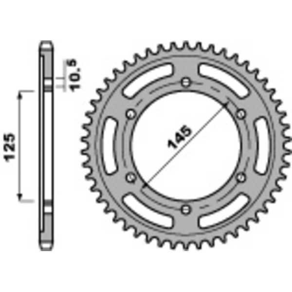 Couronne PBR acier standard 865 - 530