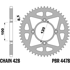 Couronne PBR acier C45 standard 4478 - 428