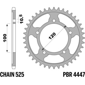 Couronne PBR acier revenu 4447 - 525