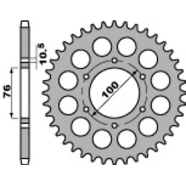 Couronne PBR acier standard 816 - 530