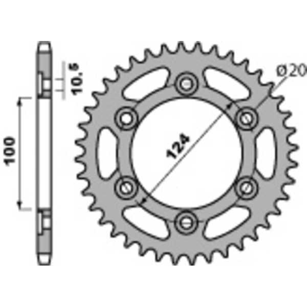 Couronne PBR acier standard 1027 - 520