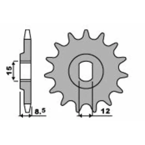 Pignon PBR acier standard 2240 - 415