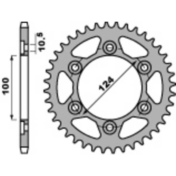 Couronne PBR acier standard 4366 - 525