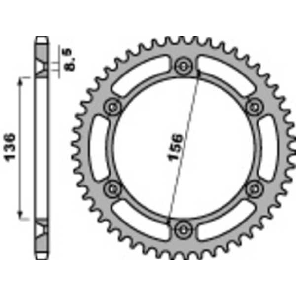 Couronne PBR acier standard 4365 - 525
