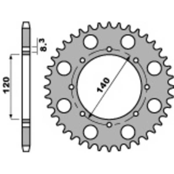 Couronne PBR acier standard 491 - 520