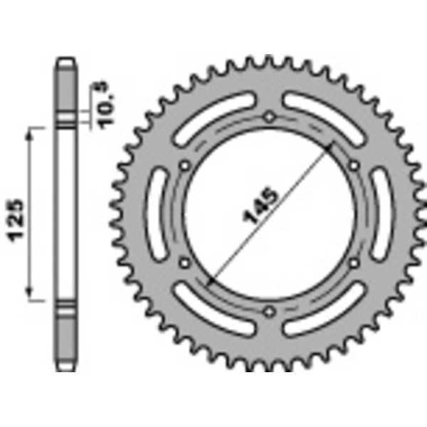 Couronne PBR acier standard 866 - 520