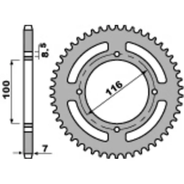 Couronne PBR acier standard 467M - 428