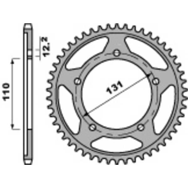 Couronne PBR acier standard 4585 - 525