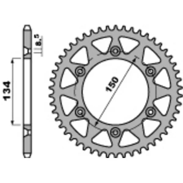 Couronne PBR acier standard 489 - 520