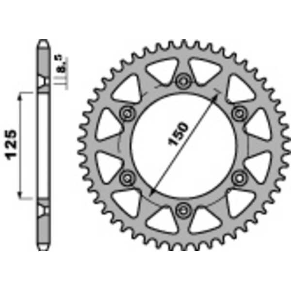 Couronne PBR acier standard 899 - 520