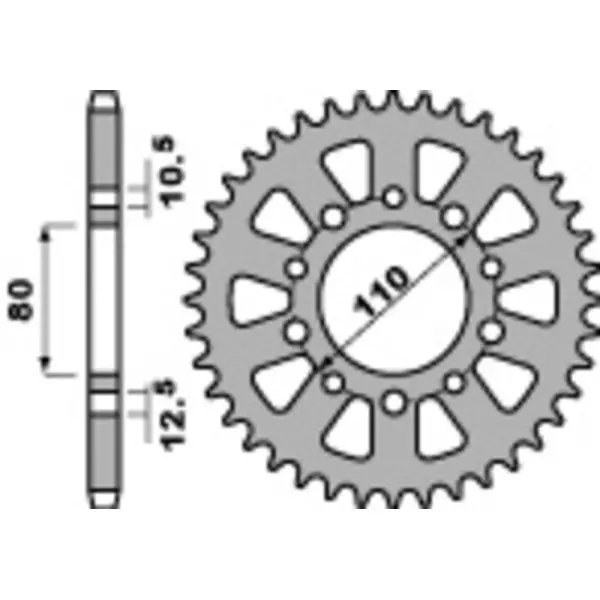 Couronne PBR acier standard 334 - 530
