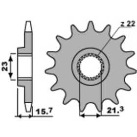 Pignon PBR acier standard 441 - 520