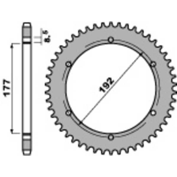 Couronne PBR acier standard 223 - 520