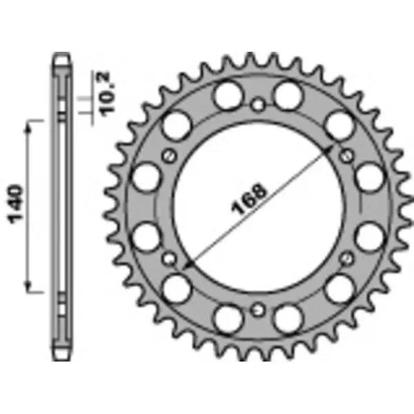 Couronne PBR acier standard 4613 - 525