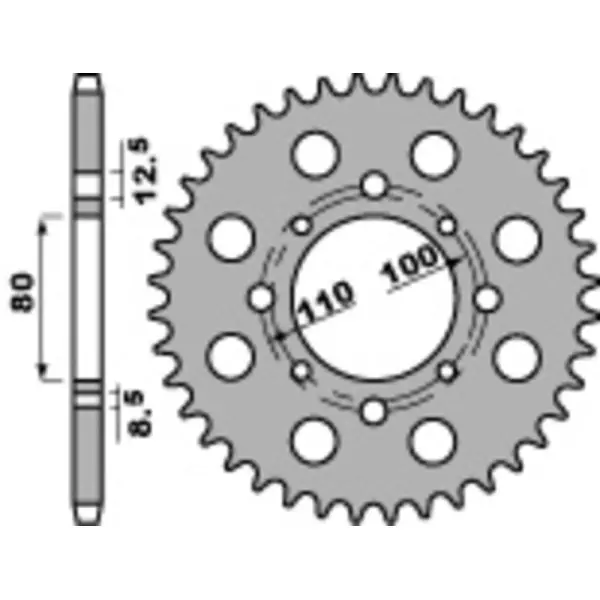 Couronne PBR acier standard 333 - 630