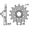Pignon PBR acier standard 2127 - 520
