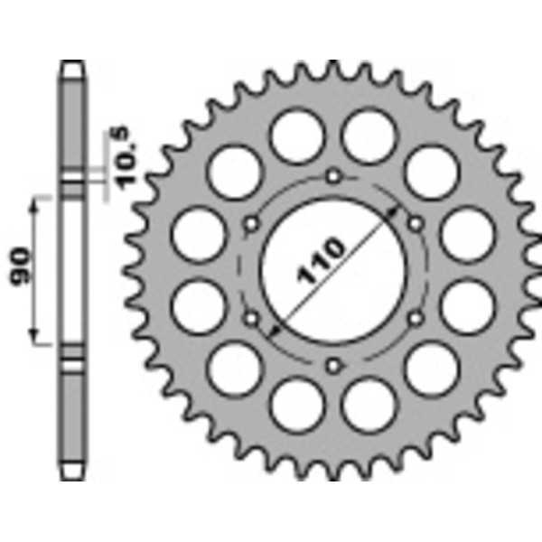 Couronne PBR acier standard 850 - 530