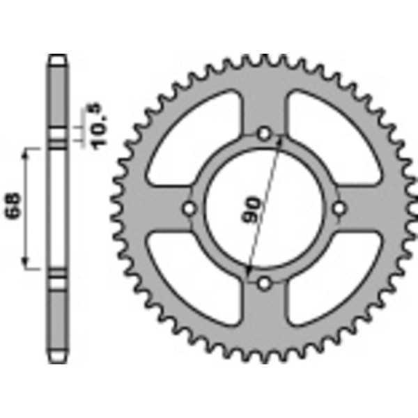 Couronne PBR acier standard 256 - 520