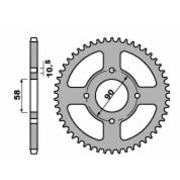 Couronne PBR acier standard 4668 - 520