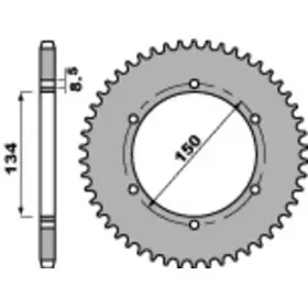 Couronne PBR acier standard 463 - 428