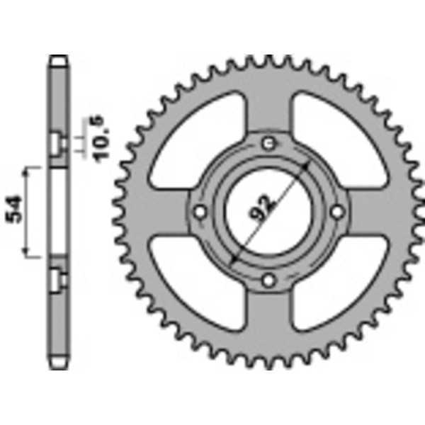 Couronne PBR acier standard 835 - 428