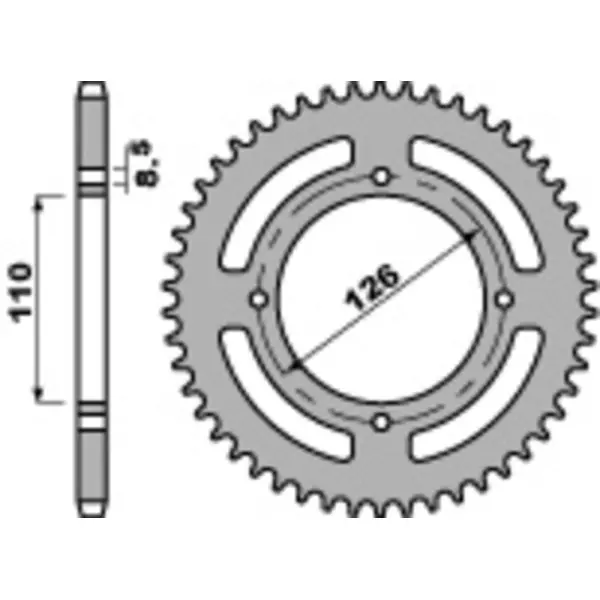 Couronne PBR acier standard 4418 - 420