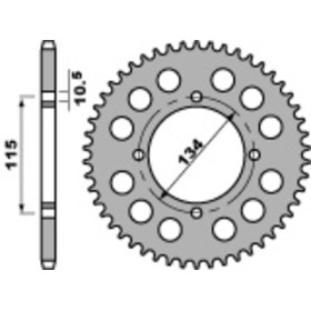Couronne PBR acier standard 711 - 530