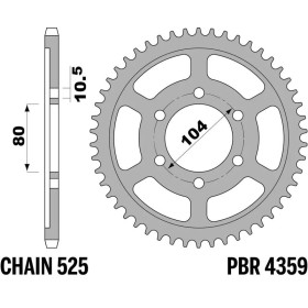 Couronne PBR acier revenu 4359 - 525