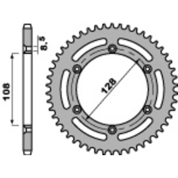 Couronne PBR aluminium Ultra-Light 4488 - 525
