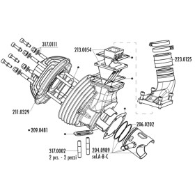 Kit cylindre complet POLINI Evolution + boîte à clapets