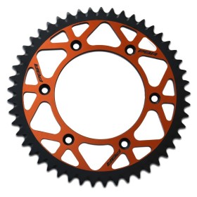 Couronne PBR Twin Color aluminium ultra-light anti-boue anodisé dur 4649 - 520