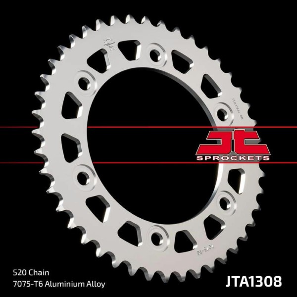 Couronne JT SPROCKETS aluminium ultra-light 1308 - 520