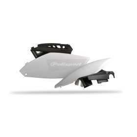 Plaques latérales POLISPORT couleur origine (12-13) noir/blanc Yamaha YZ250F
