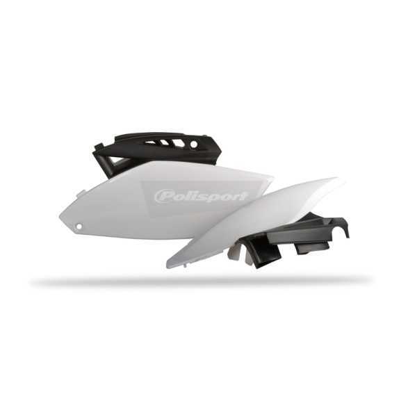 Plaques latérales POLISPORT couleur origine (12-13) noir/blanc Yamaha YZ250F