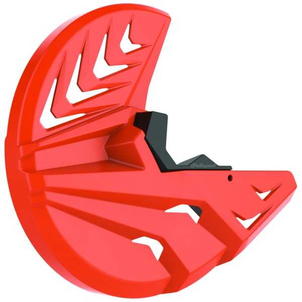 Protections de fourche et disque avant POLISPORT orange KTM/Husqvarna