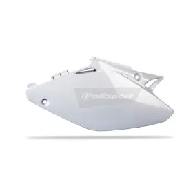 Plaques latérales POLISPORT blanc Honda CR125R/CR250R