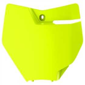 Plaque numéro frontale POLISPORT jaune fluo KTM