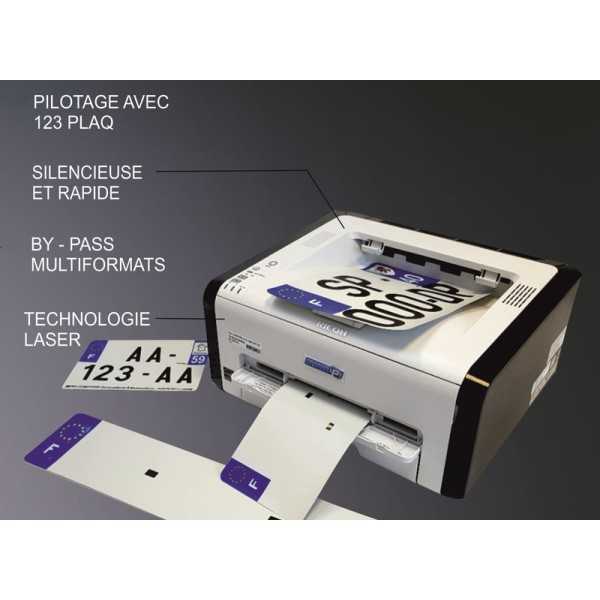 Cartouche d'encre PPI imprimante plaque immatriculation Ricoh V4 PRO PLAQUES