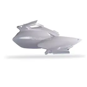 Plaques latérales POLISPORT blanc Yamaha YZ250F/YZ450F