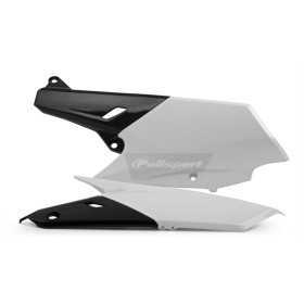 Plaques latérales POLISPORT couleur origine blanc/noir Yamaha YZ250F/YZ450F